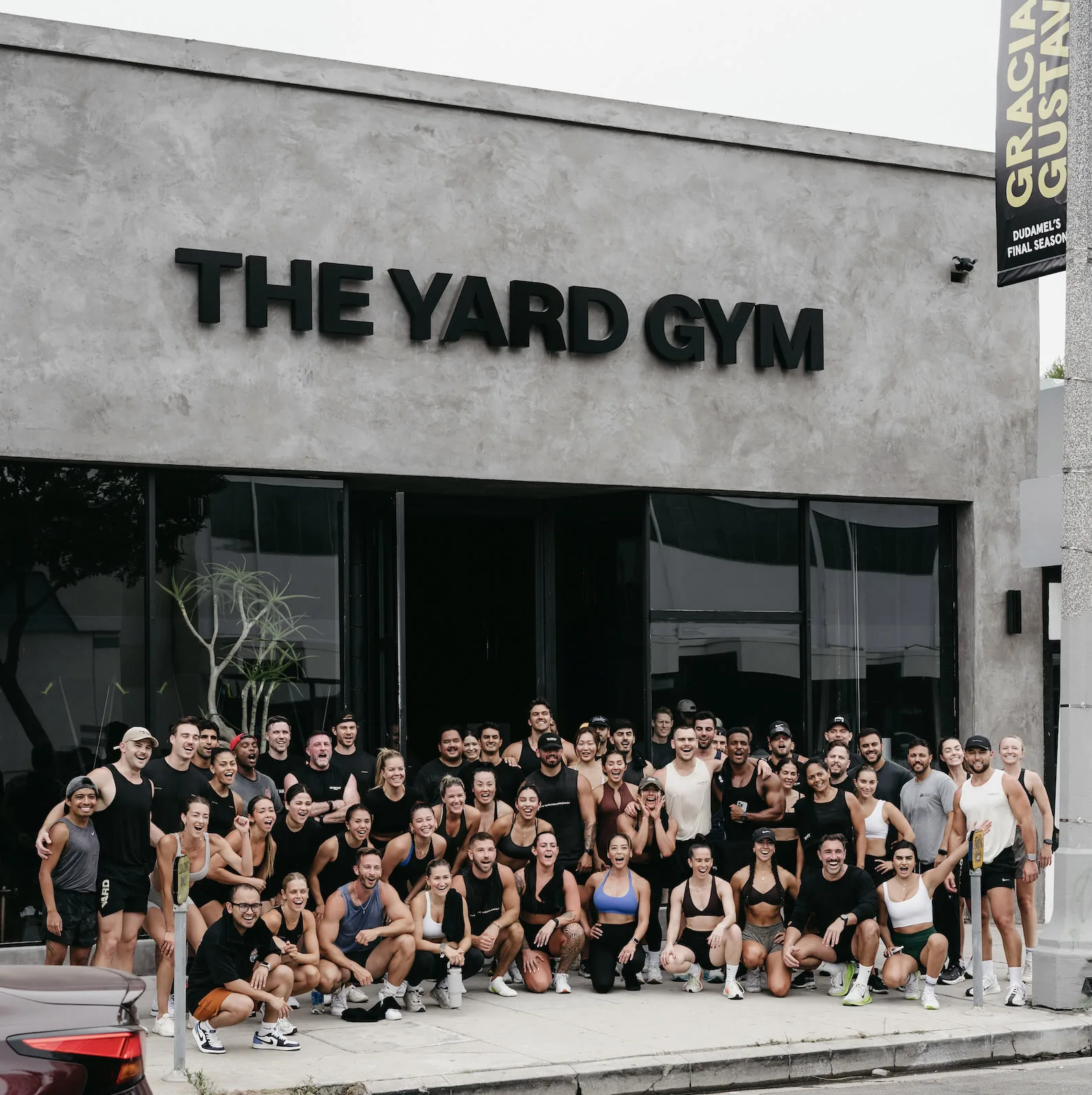 The Yard Gym Norwood community gathered outside the studio